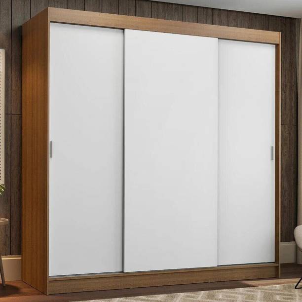 Madesa Reno Couple Wardrobe Engineered Wood Free Standing Cabinet