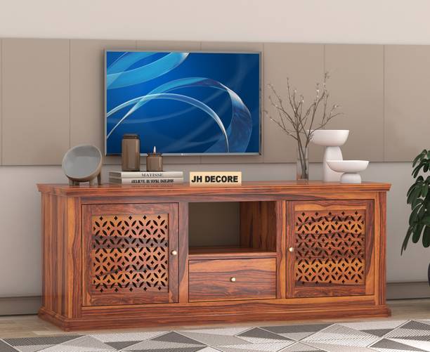 Jh Decore Solid Sheesham Wood CNC Design Sideboard/ Cabinet For Living Room || Solid Wood Free Standing Sideboard