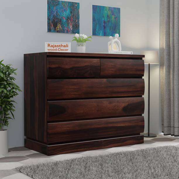 Rajasthali Wood Decor Sheesham wood kitchen cabinets wooden, wooden sideboard, chest of drawers Solid Wood Free Standing Cabinet
