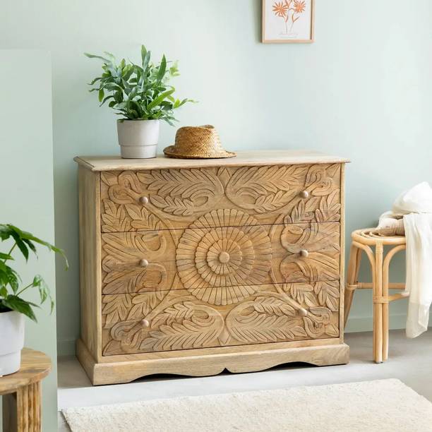 THE ATTIC Jodhpur Solid Wood Free Standing Chest of Drawers
