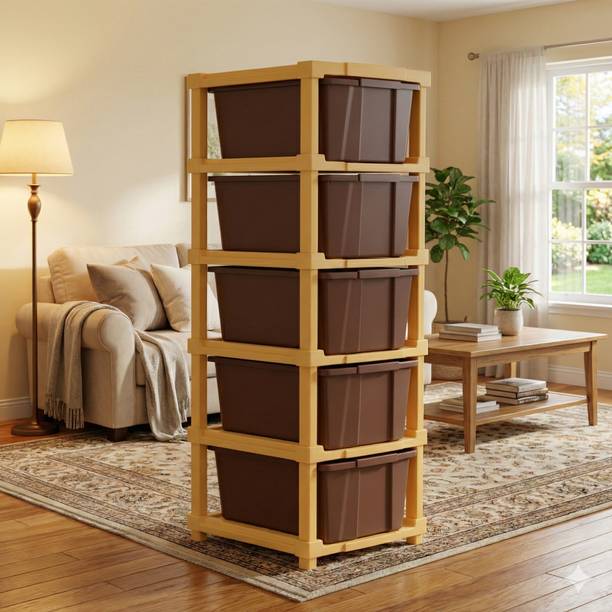 MAXTID Architect & Designer Remote Work Essential Modular Desk Side-Unit Plastic Free Standing Cabinet