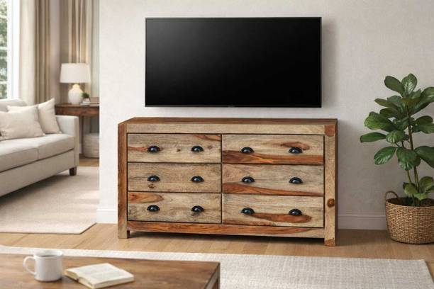 Timeless Desings Hagsen 6 Draw Cabinet Solid Wood Free Standing Sideboard