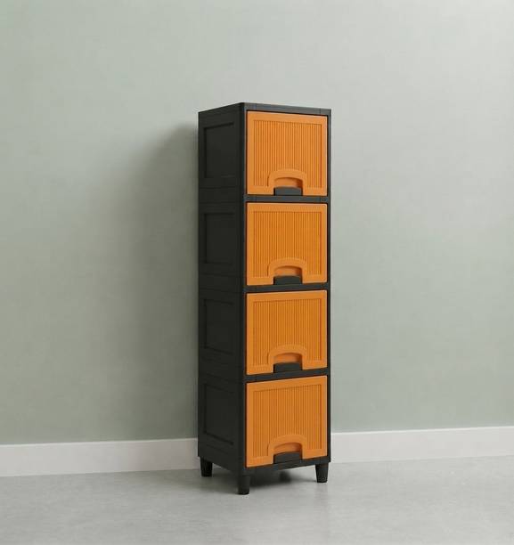 YASHODEEP PLASTIC Plastic Storage Cupboard for Kitchen and Household Items Plastic Free Standing Chest of Drawers
