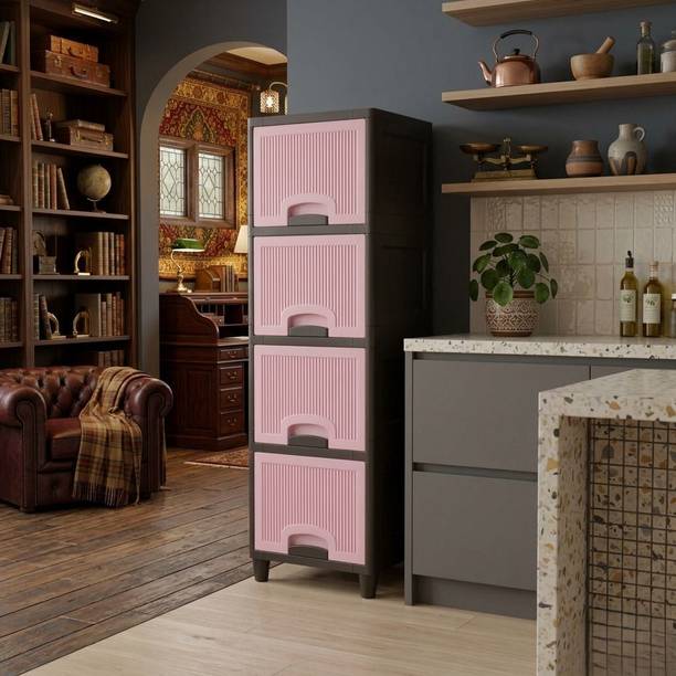 MAXTID Multi Layer Cabinet Useful For Kids Room Plastic Free Standing Cabinet