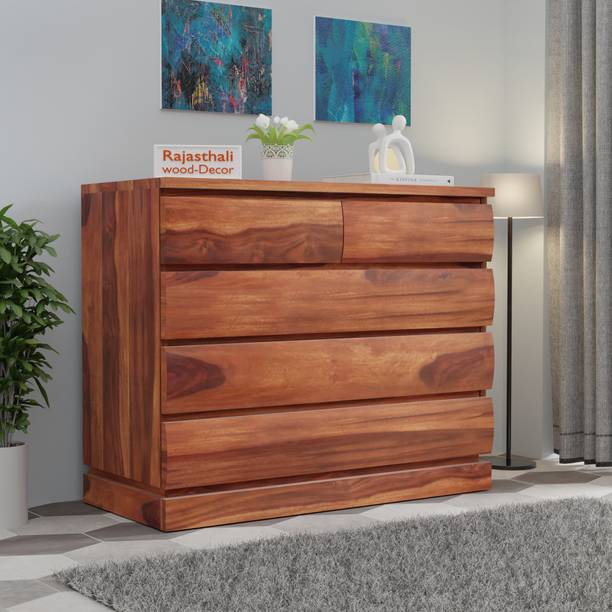Rajasthali Wood Decor Sheesham wood kitchen cabinets wooden, wooden sideboard, chest of drawers Solid Wood Free Standing Cabinet