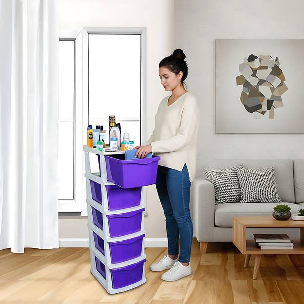 PARASNATH Boxo 5 Layer (Purple) Multi-Purpose Modular D...