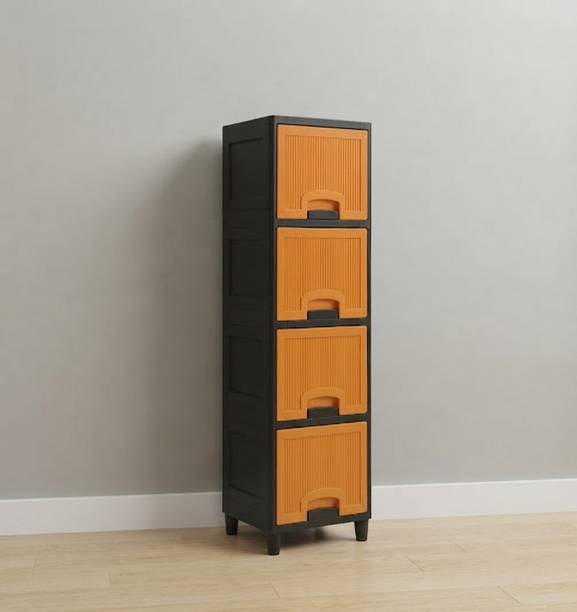 YASHODEEP PLASTIC Plastic Multipurpose Storage Cupboard Plastic Free Standing Chest of Drawers