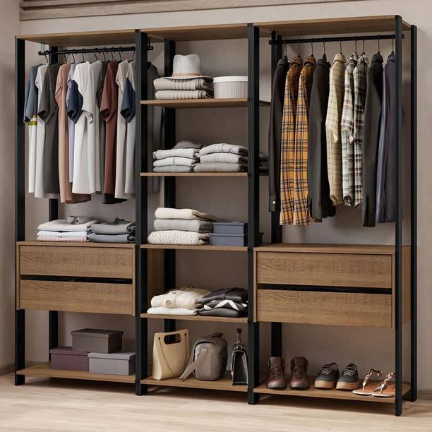Madesa Valencia Modular Wardrobe Engineered Wood Free Standing Cabinet