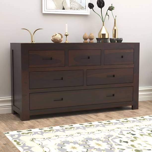 Jh Decore Patrick Solid Sheesham Wood Cabinet Drawer For Living Room | Bedroom | Hotel Solid Wood Free Standing Chest of Drawers