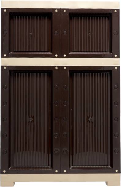 NP NATIONAL Since 1952 Plastic Almirah Cabinet Plastic Wardrobe Plastic Cupboard Plastic Free Standing Cabinet