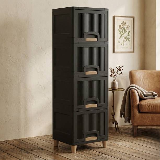 MAXTID Multi layer Drawer Cabinet for Bathroom Storage Plastic Free Standing Cabinet