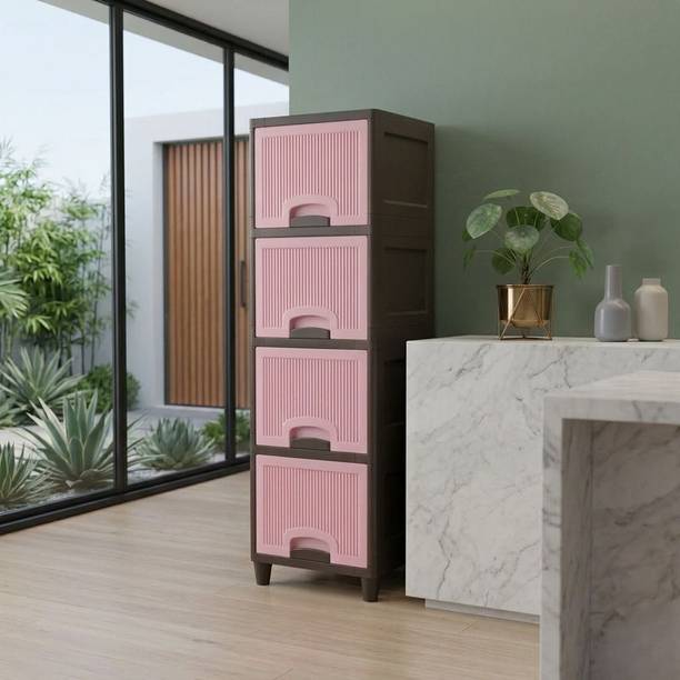 MAXTID Multi Layer Cabinet Useful For Home, Laundry Plastic Free Standing Cabinet