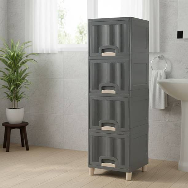 Surety for Safety Cabinet for Bedroom, Office, Home Plastic Free Standing Cabinet