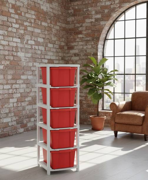 Viseman Cabinet for Home & Office Organization Plastic Free Standing Cabinet