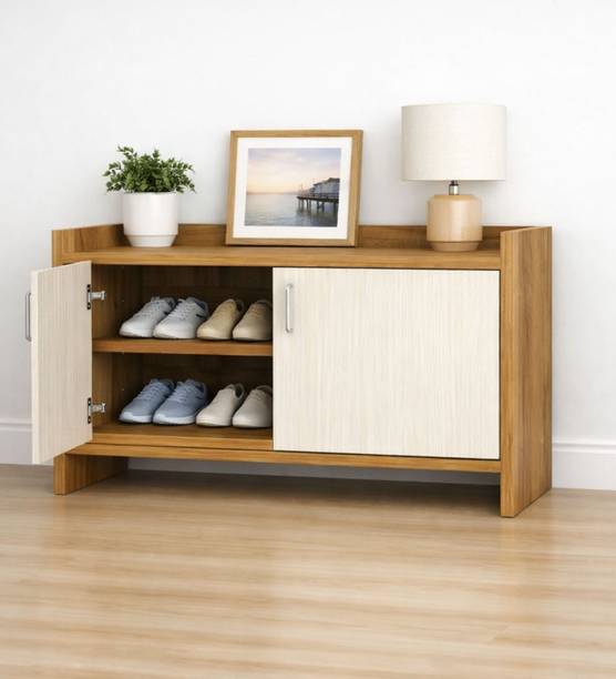 BLACKWOODS 2 Doors Multipurpose Cabinet with Termite Resistance Engineered Wood Free Standing Cabinet