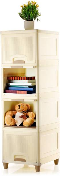 Velfree Plastic Wardrobe for Clothes Versatile Plastic Cupboard for Storage Plastic Free Standing Cabinet