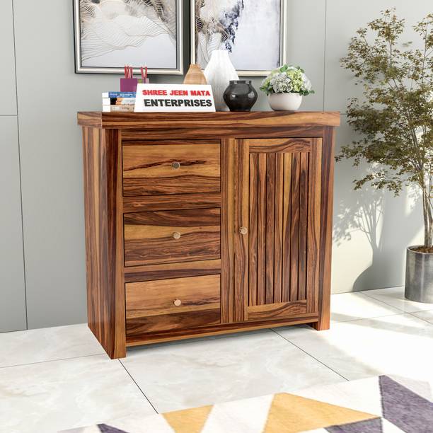 Shree Jeen Mata Enterprises Solid Sheesham Wood Cabinet Drawer For Living Room, Kitchen And Home Furniture Solid Wood Free Standing Chest of Drawers