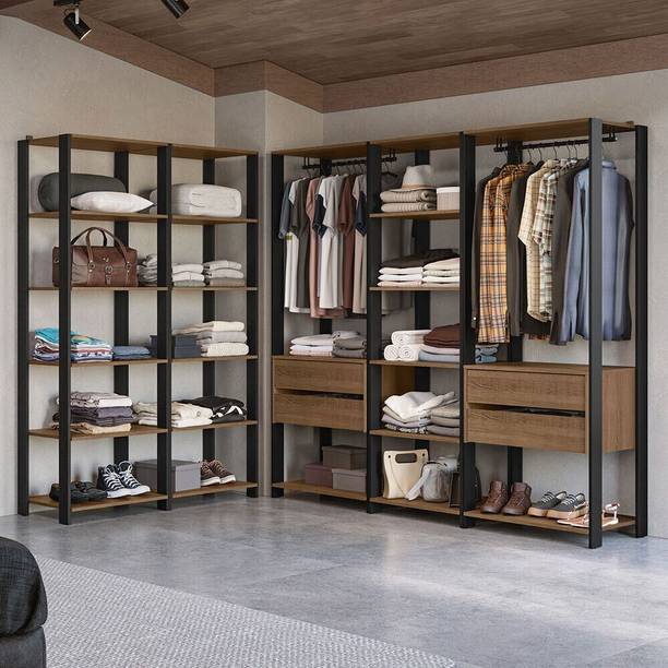 Madesa Valencia Modular Wardrobe Engineered Wood Free Standing Cabinet