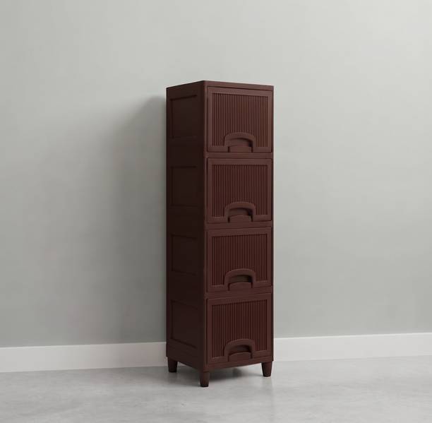 YASHODEEP PLASTIC Plastic Storage Cupboard for Kitchen and Utility Area Plastic Free Standing Chest of Drawers