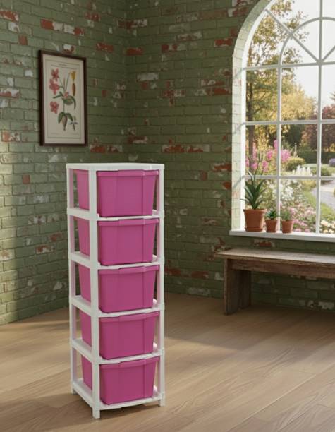 Viseman Cabinet for Home & Office Organization Plastic Free Standing Cabinet