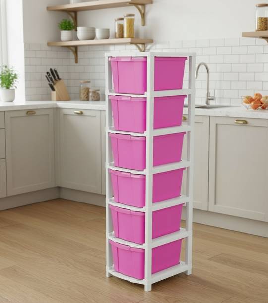 Scrub Daddy Compartments Plastic Modular Drawer Storage...