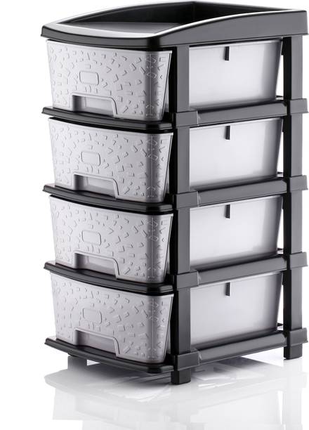 KAVIRA STONE_4XL_GREY Plastic Free Standing Chest of Drawers