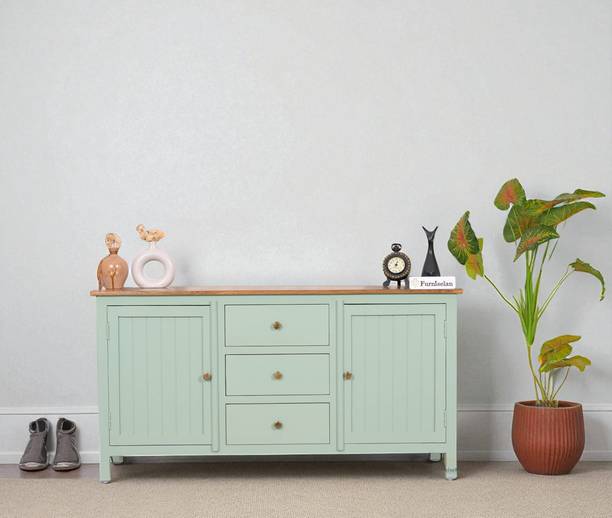 Woodefly Woodefly Solid Mango Wood Sideboard Cabinet- 2 Doors & 3 Drawers Solid Wood Free Standing Sideboard