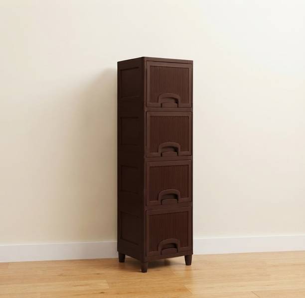 Surety for Safety Multipurpose Plastic Storage Cabinet with Multi Layer Shelves for Home Plastic Free Standing Cabinet
