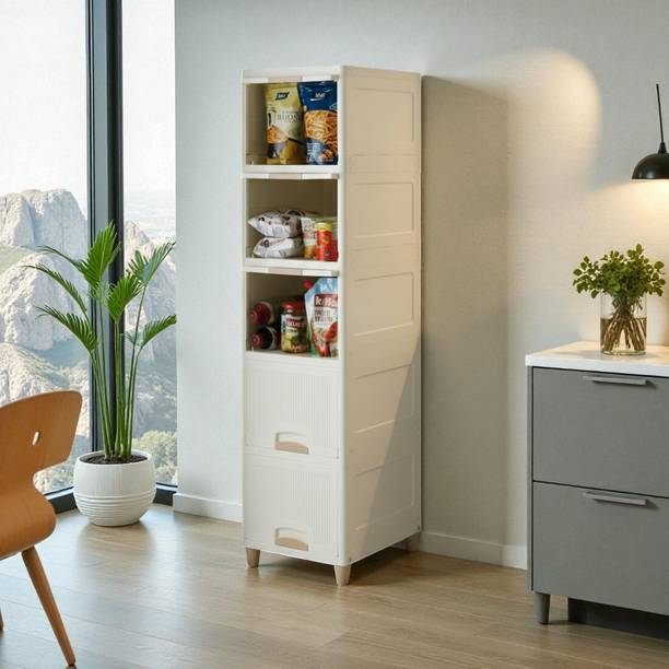 Arise 5 Layer Multipurpose Organizer, Modular Storage Cabinet Drawer Box Plastic Free Standing Chest of Drawers