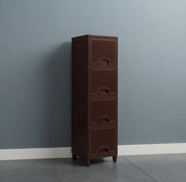 YASHODEEP PLASTIC Plastic Household Storage Cupboard Unit Plastic Free Standing Chest of Drawers