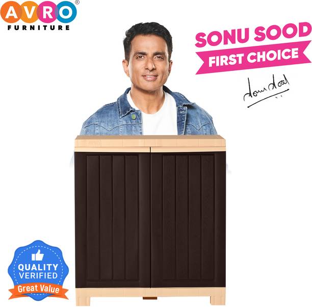 AVRO furniture STAR-Plastic Cabinet-Almirah for Storage I Books and Clothes, Multipurpose use Plastic Free Standing Cabinet