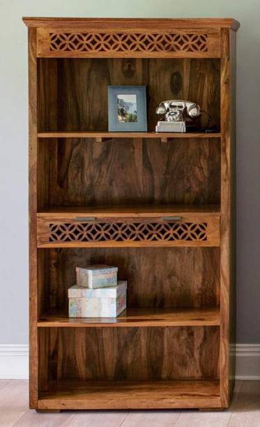 TRUE FURNITURE Rosewood (Sheesham) Solid Wood Free Standing Cabinet