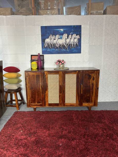 Khaticraft Sheesham Wood Chest Of Drawer/Wooden Cabinet Storage For Home/Wooden Sideboard Solid Wood Free Standing Chest of Drawers
