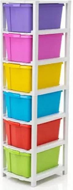 HUMBLE KART Plastic Free Standing Chest of Drawers