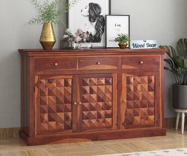 Wooddecor Solid Wood Free Standing Sideboard