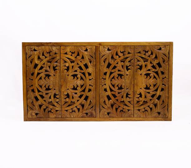 WOODENSLICE Handcrafted Sheesham Wood Sideboard Cabinet Solid Wood Free Standing Sideboard