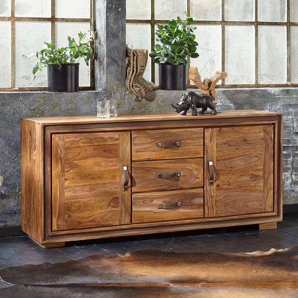 APRODZ Telxira Solid Wood Free Standing Cabinet