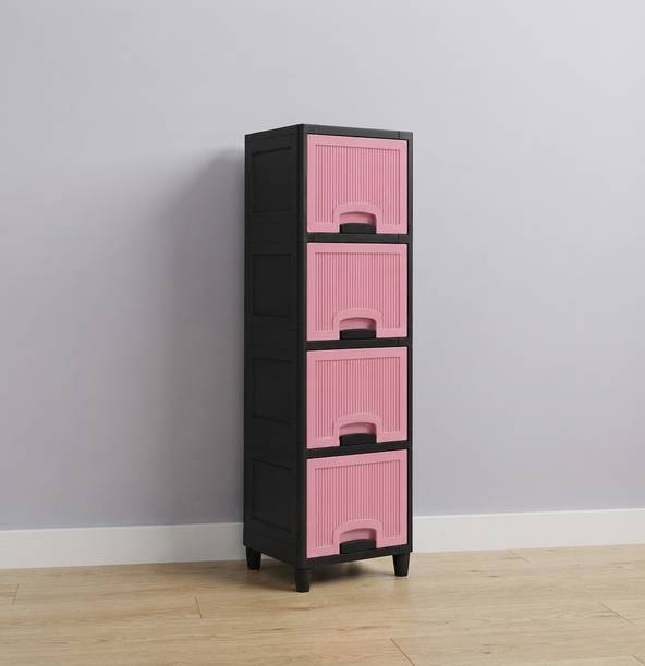 Scrub Daddy Plastic Storage Cupboard for Kitchen Bedroom and Office Plastic Free Standing Chest of Drawers