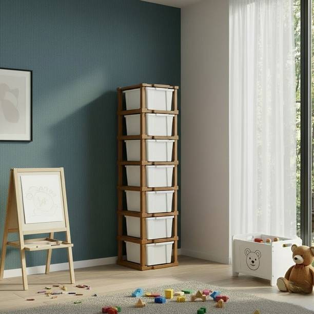 Surety for Safety Multi-Layer Office Storage Drawer Unit for Daily Essentials Plastic Free Standing Cabinet