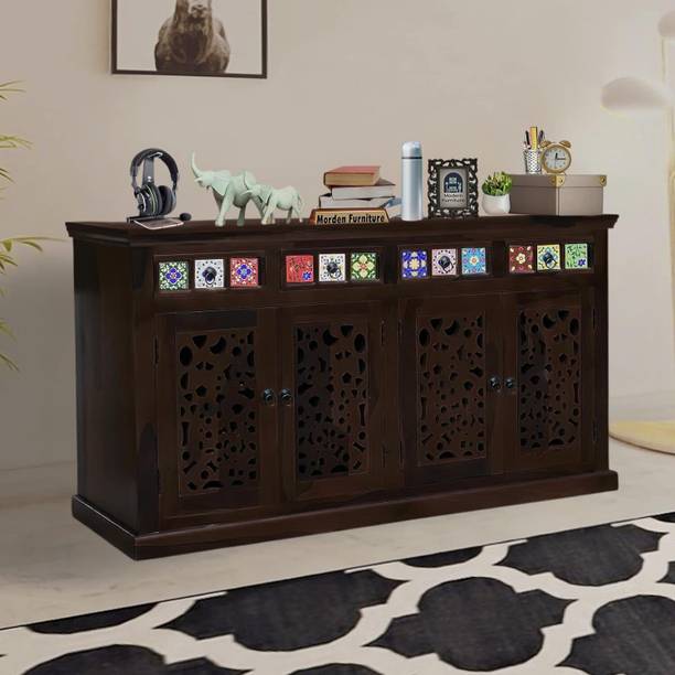 SONA ART & CRAFTS Solid Wood Free Standing Sideboard