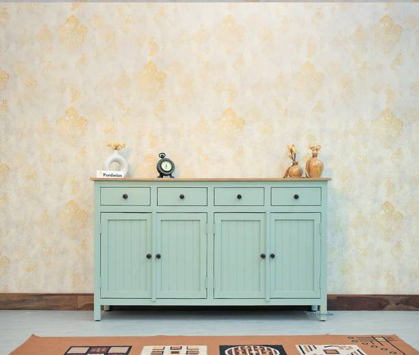 Woodefly Solid Wood Free Standing Sideboard
