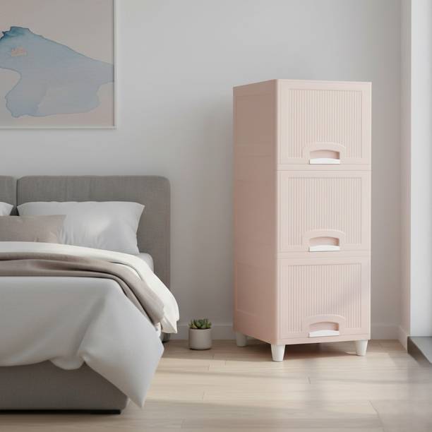 MAXTID Multi Layer Cabinet Suitable for Files, Clothes & Accessories PP Collapsible Wardrobe