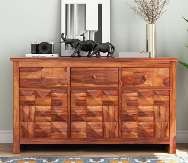Allie Wood Sheesham ( Rosewood ) 3 Drawer Solid Wood Free Standing Chest of Drawers