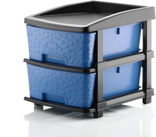 KAVIRA STONE_2XL_BLUE Plastic Free Standing Chest of Drawers