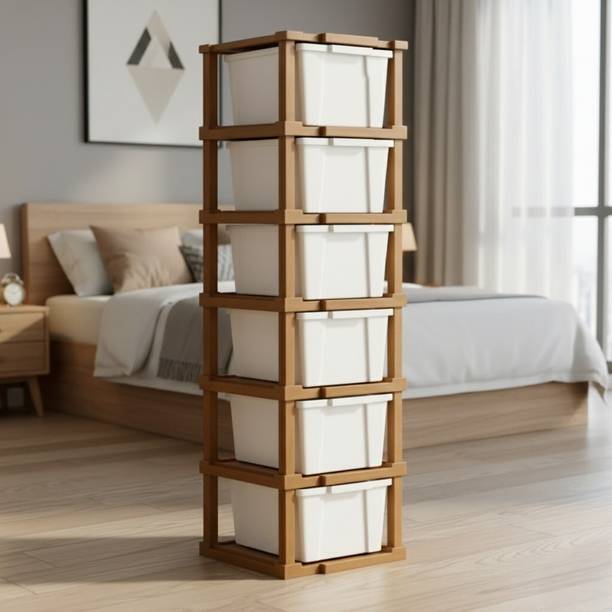 Surety for Safety Durable Multi-Layer Desk Storage Cabinet for Workstation Plastic Free Standing Cabinet