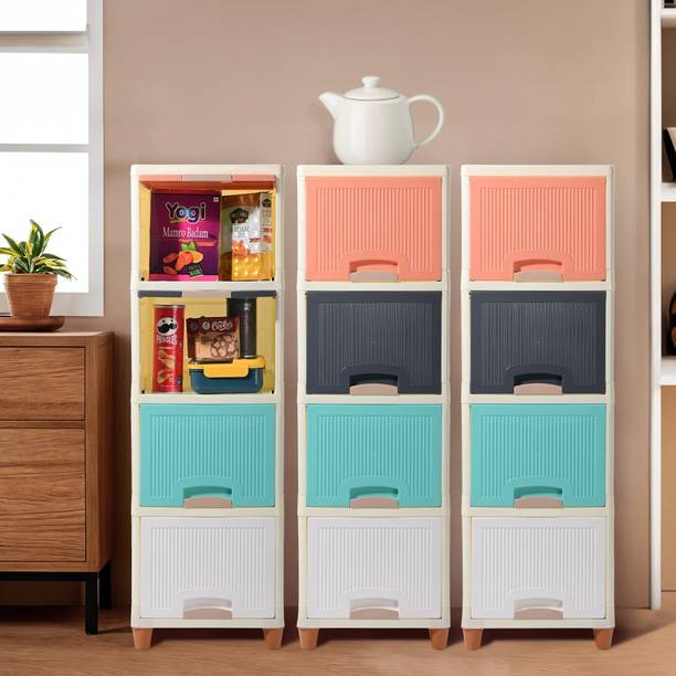 KUBER INDUSTRIES Plastic Free Standing Cabinet