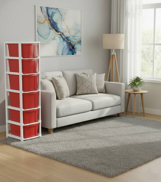 MAXTID multi layer drawer Cabinet with Clean-Line Contemporary Look Plastic Free Standing Cabinet