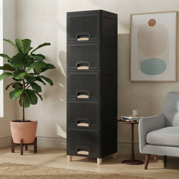 ASPPVTLTD Vertical Drawer Storage Organizer Plastic Free Standing Cabinet