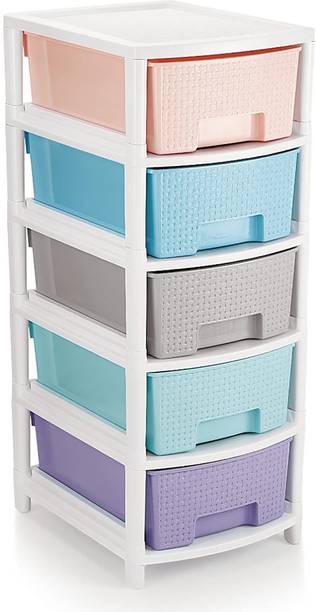 AMAZE ACTIONWARE Plastic Free Standing Chest of Drawers