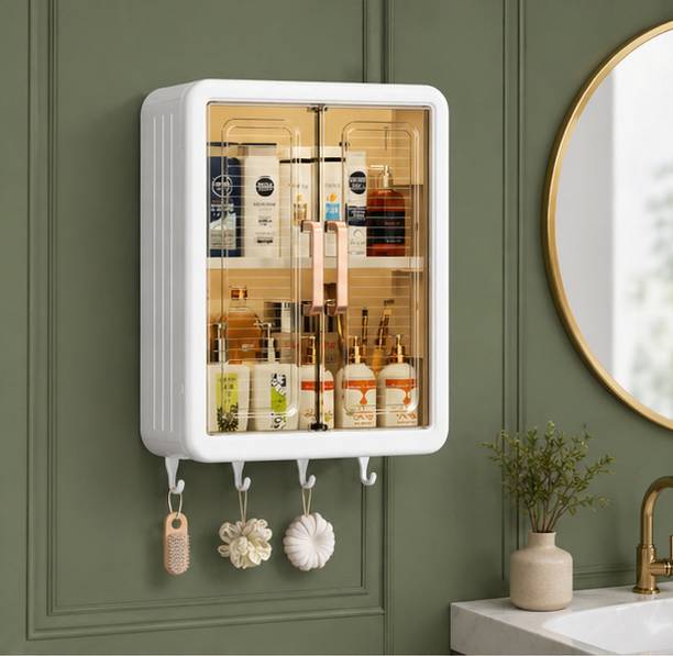 Harikishan Bathroom Storage Cabinet Plastic Wall Mount Cabinet